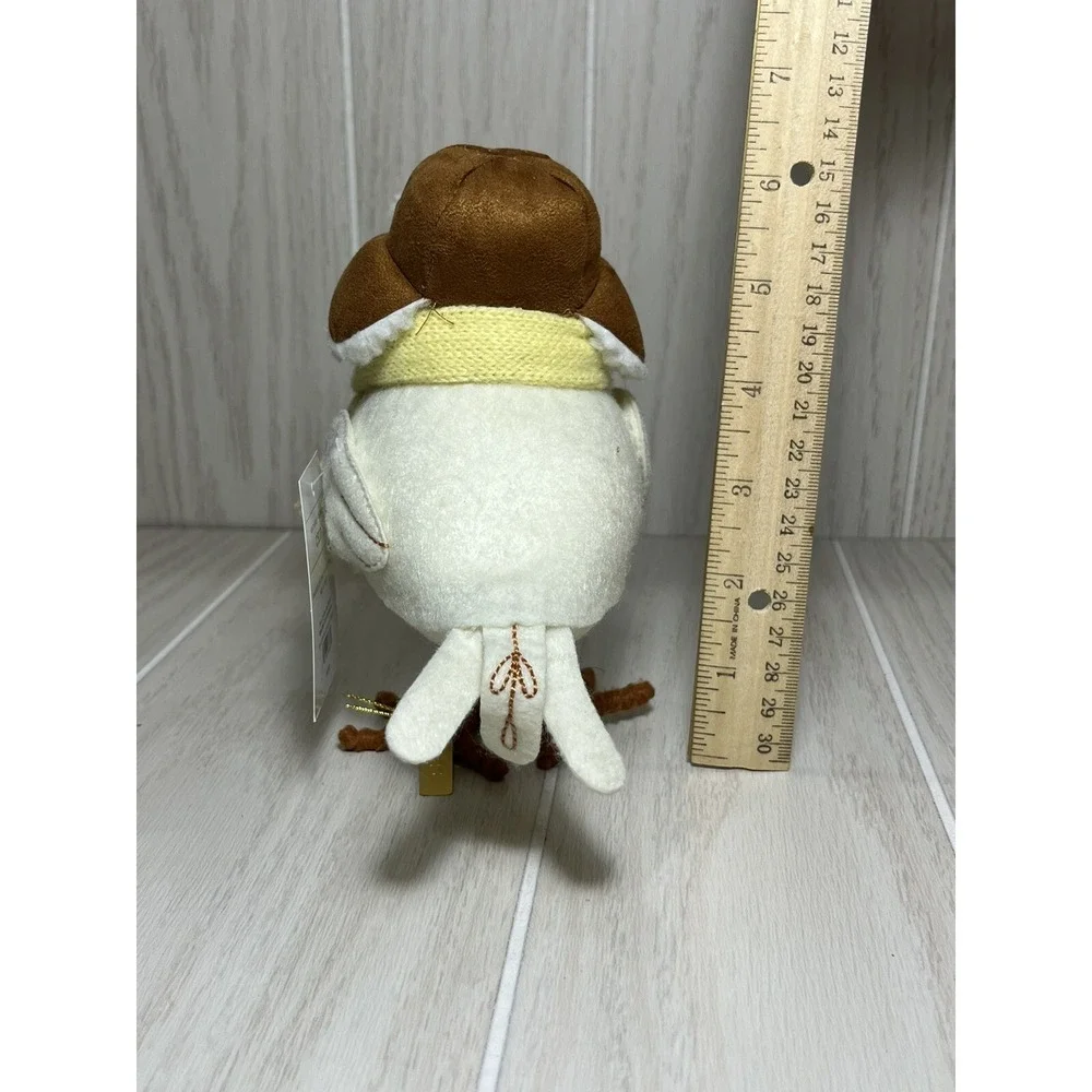 Wondershop Featherly Friends Chip Bird Figure Brown Hat yellow scarf 2023 Xmas